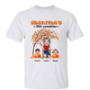 Grandma Pumpkin Grandkids Fall Season Personalized Shirt