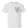 Simple Cat Head Outline Gift For Cat Lovers Personalized Shirt