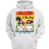 Retro Summer Couple You Me And The Dogs Personalized Shirt