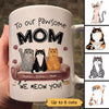 Cats Meow Pawsome Cat Mom Personalized Mug