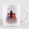 Mom Grandma And Kids On Text Personalized Mug