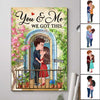 Doll Couple Kissing On Balcony Personalized Vertical Poster