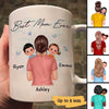 Best Mom Grandma Ever Kids On Shoulder Personalized Mug