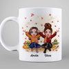 Fall Season Leaves Best Friends Personalized Mug