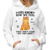 Cats Know How We Feel Personalized Shirt