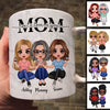 Mom We Love You Marble Texture Doll Women Sitting Personalized Mug