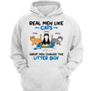 Great Men Change Little Box Cat Dad Personalized Hoodie Sweatshirt