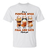 Pumpkin Spice, Fall And Cats Kinda Girl Personalized Shirt