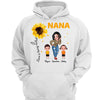 Sunflower Pretty Woman Standing Love Is Being Called Grandma Personalized Shirt