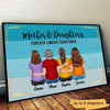 Mother Daughter Linked Forever Gift Personalized Poster