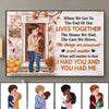 To The End Of Our Lives Kissing Couple Fall Season Personalized Poster