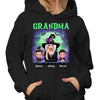 Green And Purple Halloween Grandma Witch Personalized Shirt