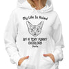 Life Ruled By Tiny Furry Overlords Cat Head Outline Personalized Shirt