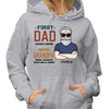 First Dad Now Grandpa Old Man Personalized Hoodie Sweatshirt
