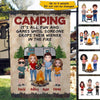 It‘s All Fun And Games Doll Camping Couple Friends Grilling Personalized Garden Flag