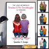 Love Between Grandma Granddaughter Gift For Grandma Personalized Poster