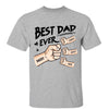 Best Dad Ever Dad And Kids Fist Bump Personalized Shirt
