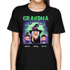 Green And Purple Halloween Grandma Witch Personalized Shirt