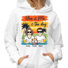 Retro Summer Couple You Me And The Dogs Personalized Shirt