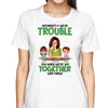 Get In Trouble Grandma And Grandkids Personalized Shirt