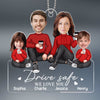Family Together Custom Face Photo Personalized Acrylic Car Ornament