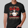 Proud Dad Of A Freaking Awesome Daughter Personalized Shirt