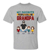 Old Man Sitting With Kids Favorite People Call Me Grandpa Personalized Shirt