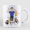 Roses Are Red Standing Cat Dad Father‘s Day Gift Personalized Mug