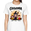 Grandma Mom Witch Doll Kids Halloween Personalized Shirt