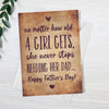 No Matter How Old A Girl Gets Happy Father‘s Day Greeting Personalized Postcard