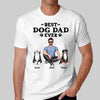 Best Dog Dad Ever Cute Sitting Dog Personalized Shirt