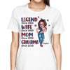 Legend Wife Mom Grandma 4th Of July Independence Day Personalized Shirt