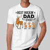 Best Buckin‘ Dad Grandpa Walking Deers Personalized Shirt