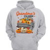 Black And White Checkered Truck Grandma Pumpkins Personalized Shirt