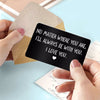 I‘ll Always Be With You Wallet Keepsake Anniversary Gift Metal Wallet Card