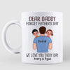Dear Dad Forget Father‘s Day Dad Carrying Kids On Shoulder Personalized Mug