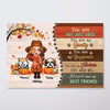 Fall Season Doll Dog Mom Colorful Personalized Horizontal Poster