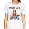 Leopard Pattern Mom Life Pretty Woman Sitting Personalized Shirt