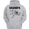 Dad Grandpa Kid Fist Bump Name Personalized Hoodie Sweatshirt