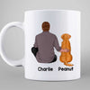 Happy Pawther‘s Day Dog Dad Back View Personalized Mug