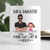 Dad And Son Daughter Fist Bump Bond Can‘t Be Broken Personalized Mug