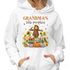 Grandma Little Pumpkins Scarecrow Fall Season Personalized Shirt