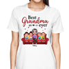 Best Grandma Ever Doll Kids Sitting On Sofa Personalized Shirt