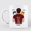 Man Carrying Cats Best Cat Dad Ever Personalized Mug