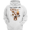 Life Is Better With Cats Fluffy Cat Tree Personalized Shirt