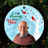 Always With You Berry Tree 3D Inflated Photo Inserted Family Memorial Keepsake Personalized Acrylic Ornament