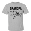 Dad Grandpa Kid Fist Bump Name Personalized Shirt