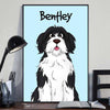 Cute Dog Gift For Dog Lover Personalized Vertical Poster