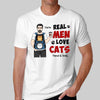 Real Men Love Cats Cat Dad Backpack Personalized Shirt