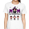 Mom Witch And Kids Halloween Personalized Shirt